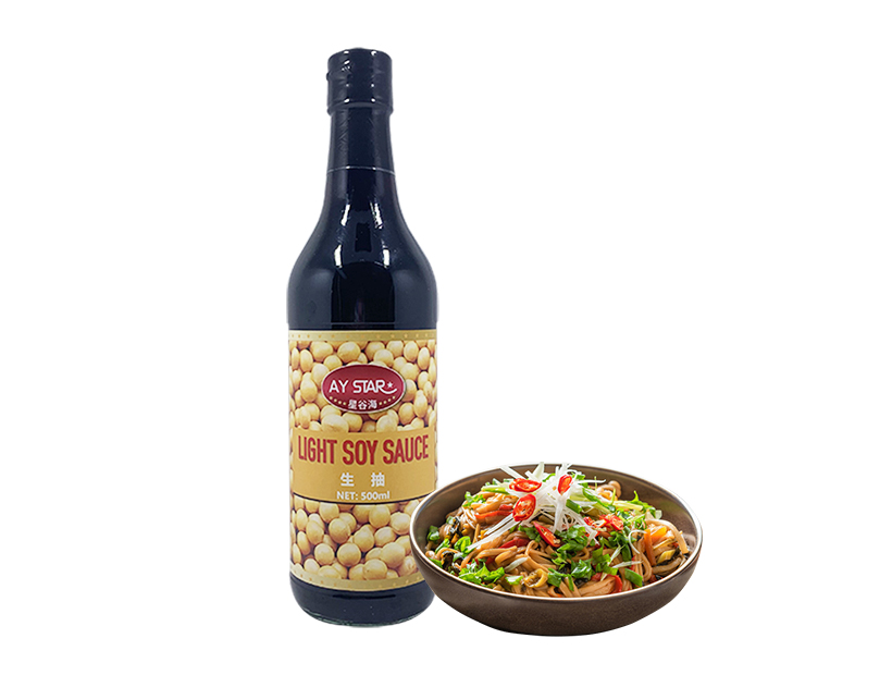 Healthy Chinese Superior Glass Bottle Traditional 500ml Light Soy Sauce