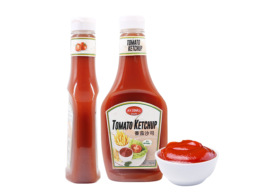 560g Factory Supplier Supermarket No Preservative Chinese Tomato Ketchup