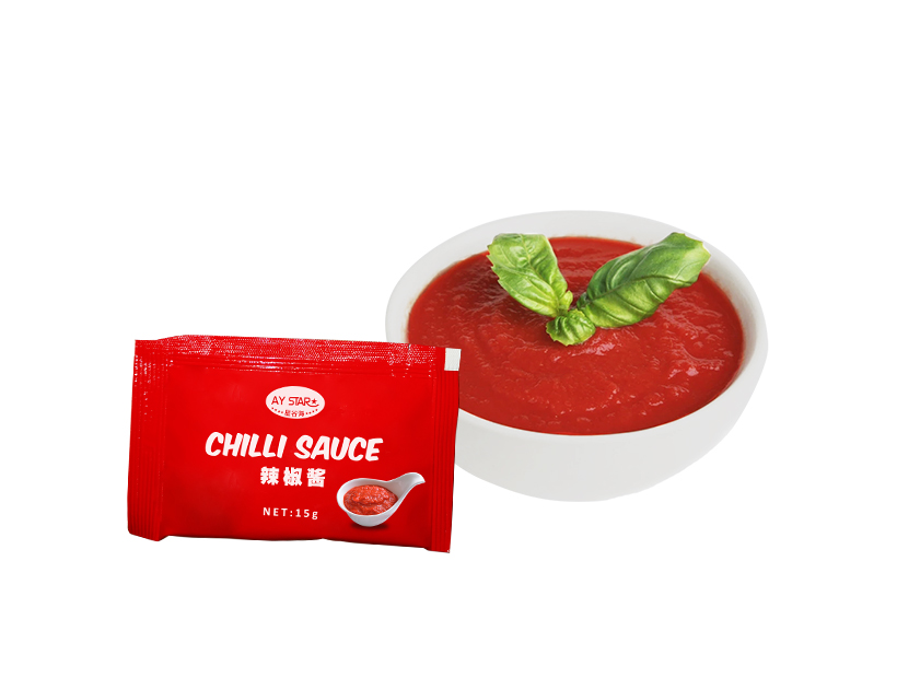 15g Restaurant Mini Seasoning Sauce Halal Chili Sauce Take Away Sachet