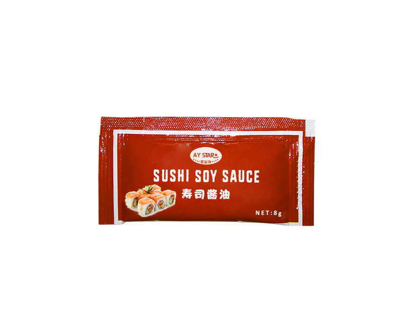 8g Wholesale Take Away Mini Package Japanese Shoyu Sushi Soy Sauce Sachet