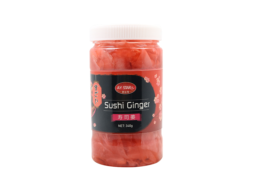  190g Glass Bottle Packing Sweet Pink Sushi Pickled Ginger