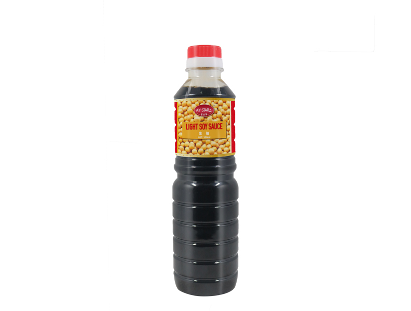 Factory Supply Restaurant Supermarkets Black Bean 500ml Pet Bottle Light Soya Sauce
