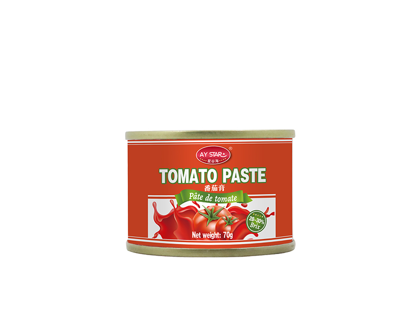 Bulk Wholesale 70g Easy Open Tin Can Packaging Fresh Vegetable Canned Tomato Paste