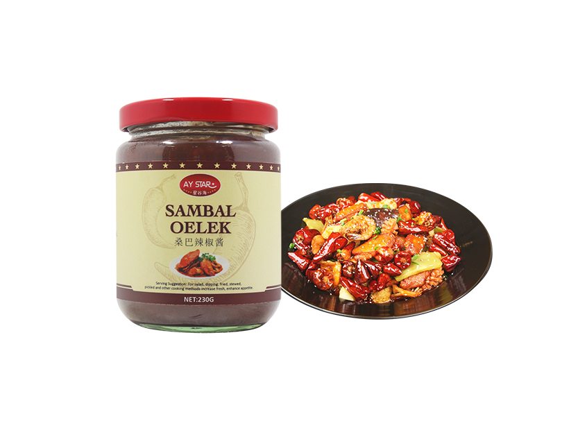 230g Chinese Manufacture OEM Brand Seasoning Traditional Sambal Oelek Sauce