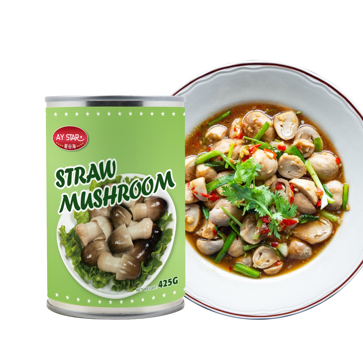 425g Easy Open Canned Fresh Vegetable Sliced Mushroom Canned Wholesale Food