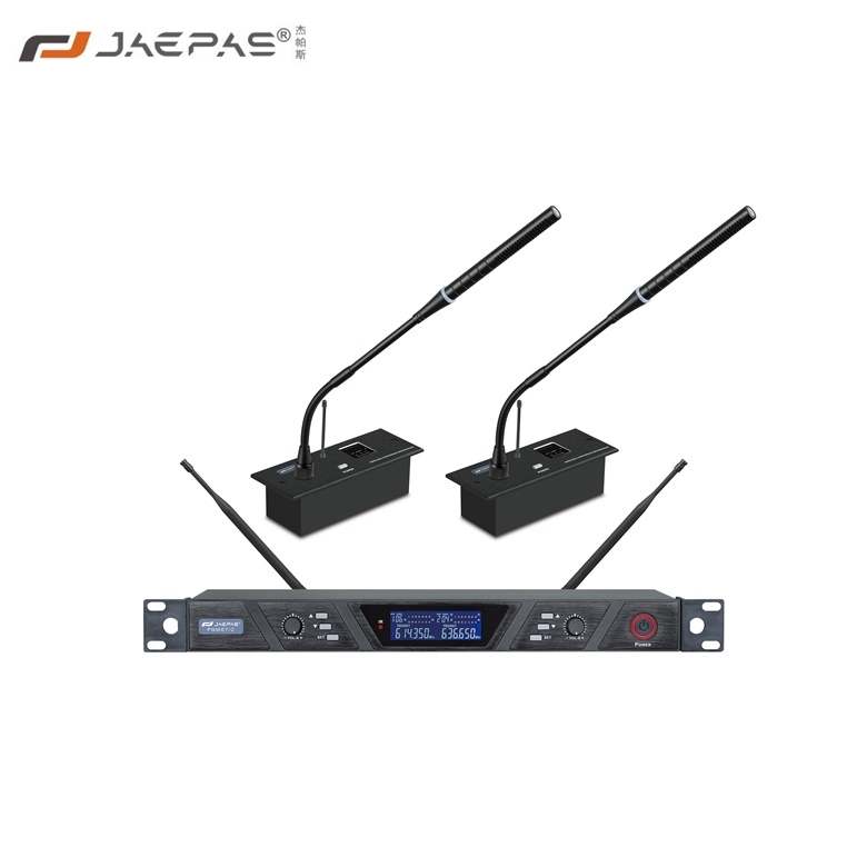 One drag two wireless embedded conference microphone PGM87-2 square