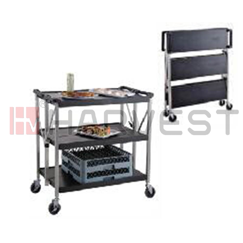 N10128-N10129 PLASTIC SERVING TROLLEY 3 LEVELS 