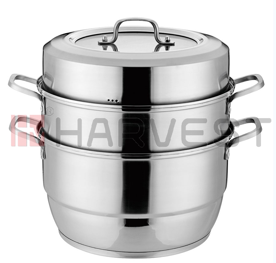 E20811-E20817    S/S MULTIPURPOSE POT W/STEAMER