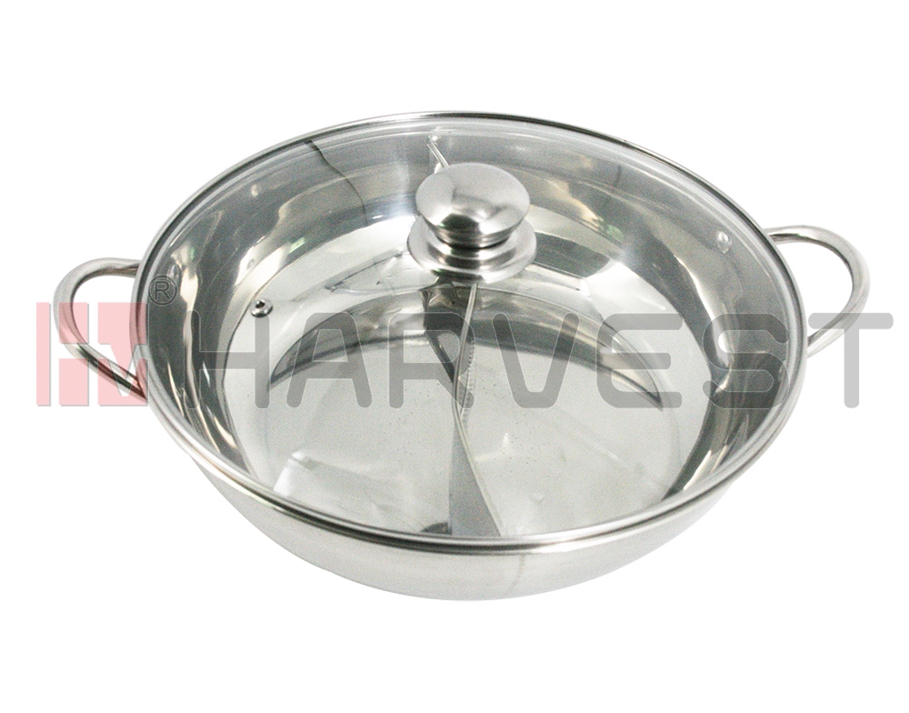 E24215-E24219  S/S SHALLOW POT WITH PARTITION