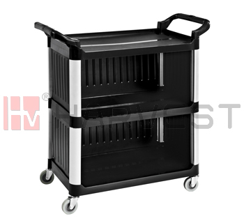 N10125-N10126 SERVING TROLLEY PLASTIC WITH DOOR