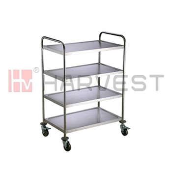 N10108 Premium Quality S/S Trolley-4 Tier