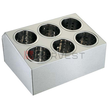 H11205 S/S FLATWARE DISPENSER W/S/S HOLDERS