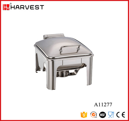 A11277 HALF SIZE SPRING HINGED INDUCTION CHAFING DISH