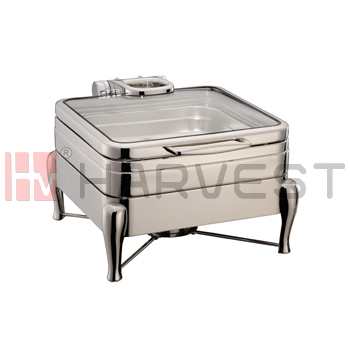 Model:A11162D Name:2/3 SIZE INDUCTION CHAFER SET W/GLASS WINDOW LID Specification: CHAFER DISH  SPEC