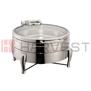 Model:A11164D Name:ROUND INDUCTION CHAFER SET W/GLASS WINDOWED LID Specification: CHAFER DISH  SPEC.