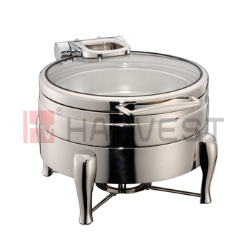 Model:A11165D Name:ROUND INDUCTION CHAFER SET W/GLASS WINDOWED LID Specification: CHAFER DISH  SPEC.