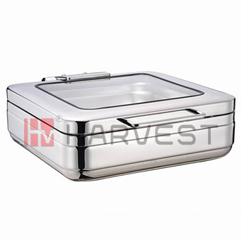 A11174A Name:2/3 SIZE INDUCTION CHAFER TOP W/GLASS WINDOWED LID