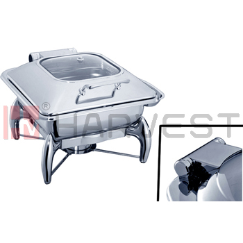 A11144  MECHANICAL INDUCTION CHAFING DISH W/GLASS WINDOW