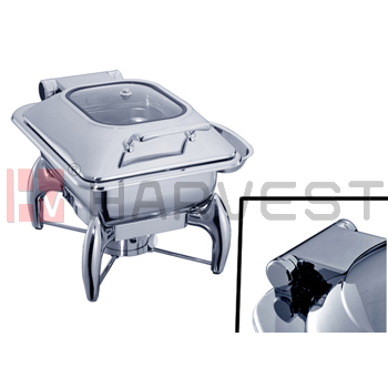 A11146  MECHANICAL INDUCTION CHAFING DISH W/GLASS WINDOW