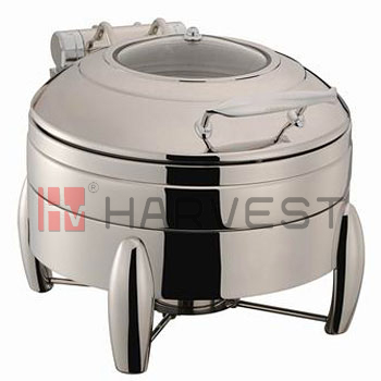 Model:A11192C Name:ROUND INDUCTION CHAFING DISH W/GLASS WINDOWED LID Specification: CHAFER DISH  SPE