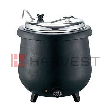 A11204 Name:ELECTRICAL S/S SOUP POT W/ BLACK IRON HOLDER