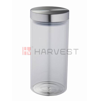 H11803 名称：玻璃储物罐(钢盖)
