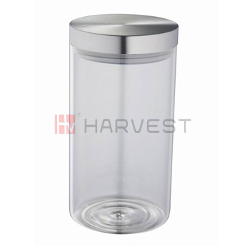 H11813 名称：玻璃储物罐(钢盖)
