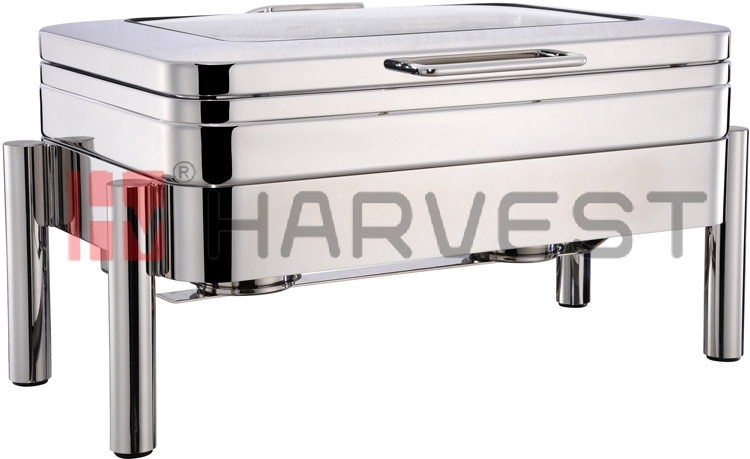 A11172 FULL SIZE INDUCTION CHAFER SET W/GLASS WINDOW LID