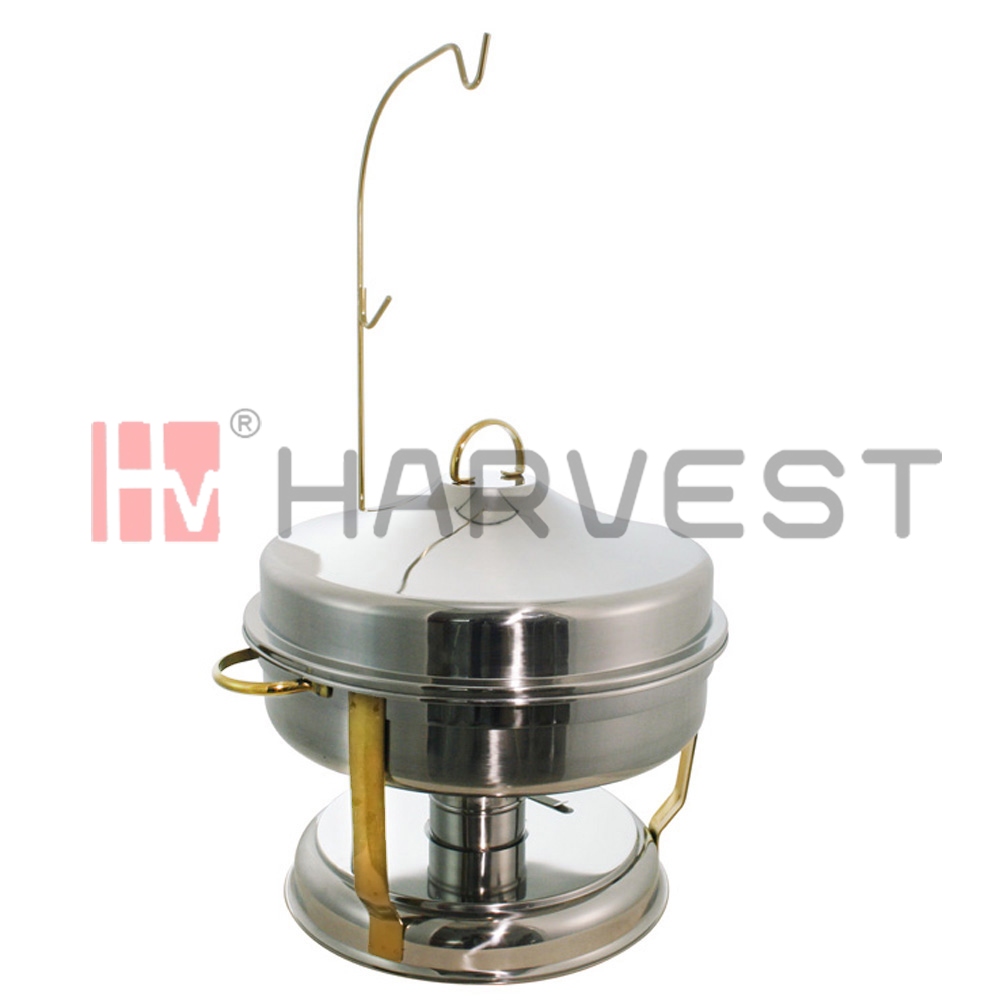 A11099G-1 ROUND CHAFING DISH WITH GOLDEN