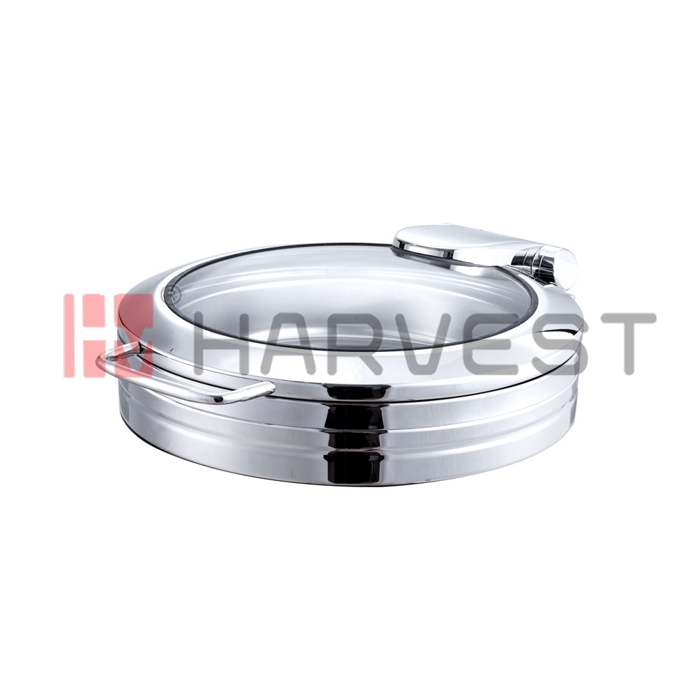 A11164AYD  ROUND INDUCTION CHAFER TOP W/GLASS WINDOWED LID