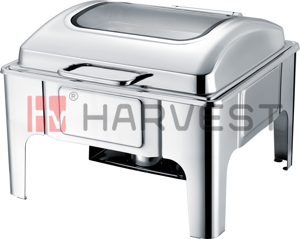 A11096  2/3 SIZE CHAFING DISH W/GLASS WINDOW