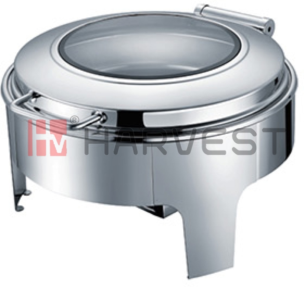 A11098  ROUND CHAFING DISH W/GLASS WINDOW