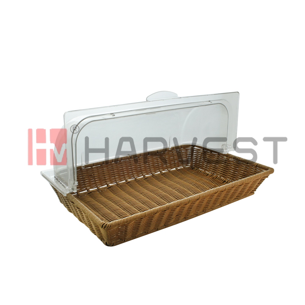 A13661 PC COVER & OBLONG POLYRATTAN BASKET