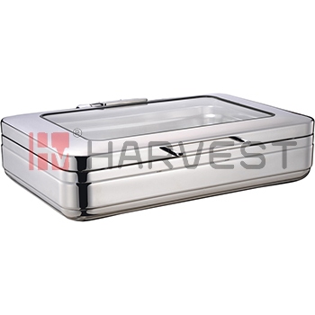 A11172A  FULL SIZE INDUCTION CHAFER TOP W/GLASS WINDOWED LID