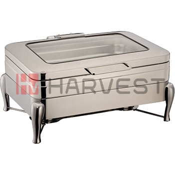 A11172D  FULL SIZE INDUCTION CHAFER SET W/GLASS WINDOWED LID