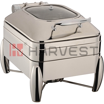 Model:A11188C Name:HALF SIZE INDUCTION CHAFING DISH W/GLASS WINDOWED LID Specification: CHAFER DISH 