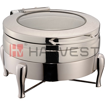 Model:A11180D Name:ROUND INDUCTION CHAFER SET W/GLASS WINDOWED LID Specification: CHAFER DISH  SPEC.