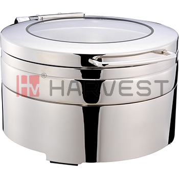 Model:A11180B Name:ROUND INDUCTION CHAFER SET W/GLASS WINDOWED LID Specification: CHAFER DISH  SPEC: