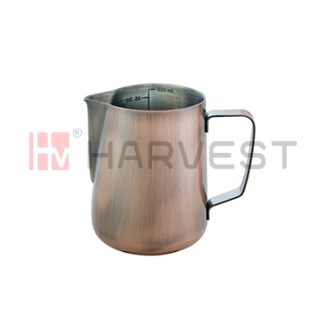 C13307C S/S PITCHER W/ElECTROPLATING COOPER AND BRUSHED OUSIDE & SCALES INSIDE