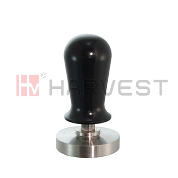 C21312 COFFEE TAMPER  W/S/S HANDLE-FLAT SURFACE (BLACK)