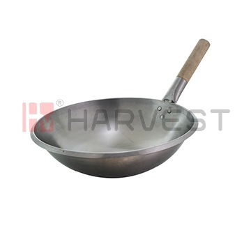 K10519 SINGLE HANDLE HAND MADE IRON WOK (KING)