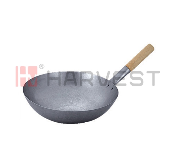 K10501-K10507 SINGLE HANDLE HAND MADE WOK-WOODEN HANDLE