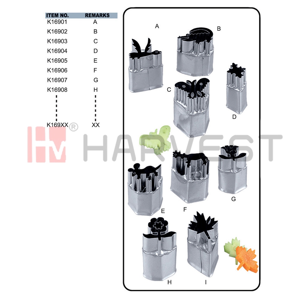 K16901-K16909 S/S CAKE MOLDS