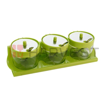 L12506 S/S CONDIMENT POT-3PCS/SET