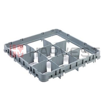 N14207   9 COMPARTMENT GLASS RACK (FULL DROP EXTENDER)