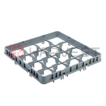 N14209  16 COMPARTMENT GLASS RACK (FULL DROP EXTENDER)