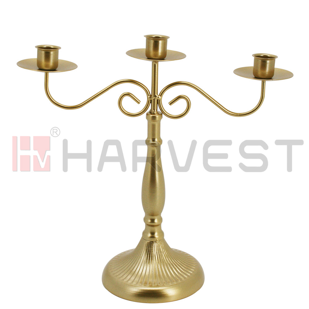 D11126 FIVE HAND CANDLE HOLDER WITH GOLD