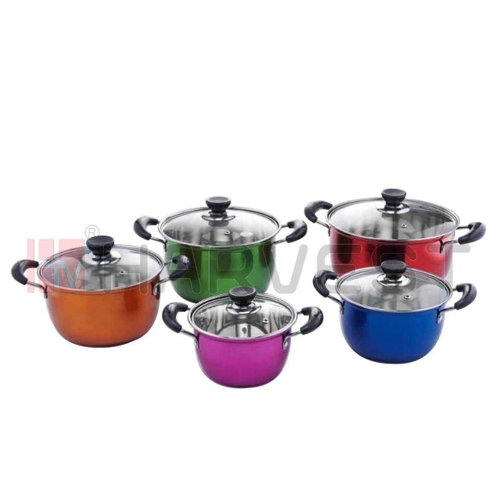 E25115 S/S POT WITH COLOR 