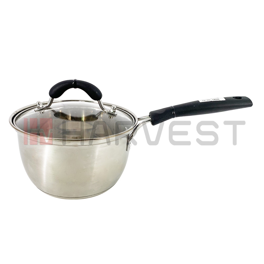 E25141/E25142 S/S MILK POT W/SINGLE HANDLE/W SANDWICH BOTTOM