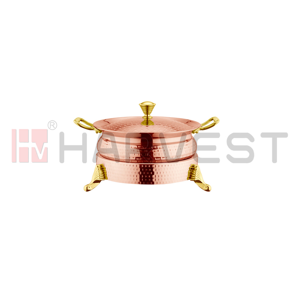 E20681A 3-LAYER S/S DOUBLE EARS SAUCE PAN WITH STAND
